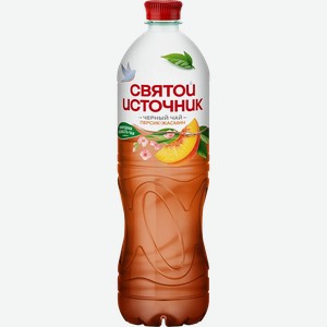 Холодный чай Святой источник Черный персик-жасмин 1л