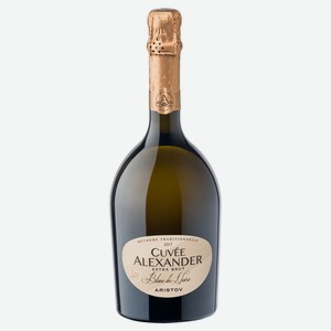 Игристое вино Aristov Cuvee Alexander Blanc de Noire белое экстра брют Россия, 0,75 л