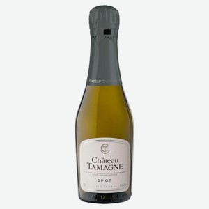 Игристое вино Chateau Tamagne белое брют Россия, 0,2 л