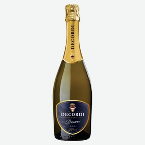 Игристое вино Decordi Prosecco белое брют Италия, 0,75 л