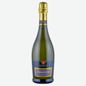 Игристое вино Filipetti Prosecco белое брют Италия, 0,75 л