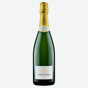 Игристое вино Leopold Leman Cremant de Bordeaux белое брют Франция, 0,75 л