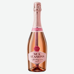 Игристое вино Sea Seasons розовое брют Россия, 0,75 л
