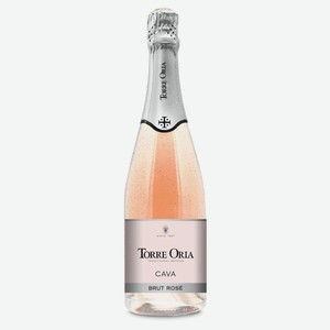 Игристое вино Torre Oria Cava Brut Rose розовое брют Испания, 0,75 л