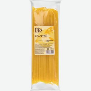 Изделия макаронные ЛЕНТА LIFE Спагетти из кукурузной муки б/глютена, Россия, 300 г