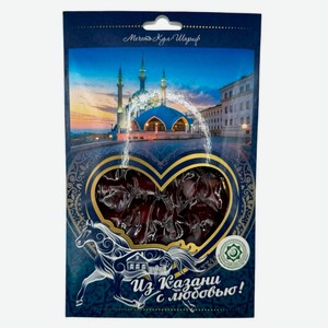 Колбаса конская сыровяленая «Каусар» из конины с чесноком халяль нарезка, 60 г