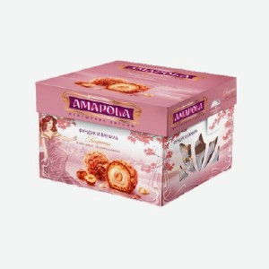 Конфеты  Амапола , вафельные глазированные фундук и ваниль, 100 г