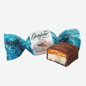 Конфеты «Bonjour» coconut, г.Курск, «КОНТИ», 1 кг