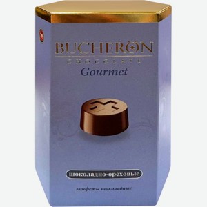 Конфеты BUCHERON Gourmet с шоколадно-ореховым вкусом, Россия, 130 г