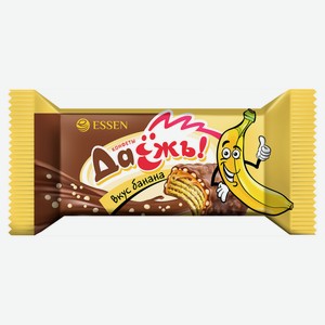 Конфеты «ДАЕЖЪ» со вкусом банана, карамелью и криспи, вес цена за 100 г