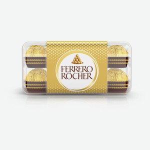 Конфеты FERRERO Rocher с начинкой из крема и лесного ореха, 200 г