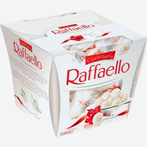 Конфеты Raffaello с цельным миндальным орехом в кокосовой обсыпке, 150 г
