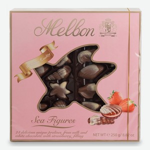 Конфеты шоколадные Melbon с клубничным пралине, 250 г