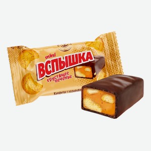 Конфеты ВСПЫШКА mini карамель с печеньем Невский кондитер 1кг