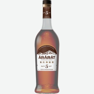 Коньяк АРАРАТ Армянский ординарный 5 лет 40%, п/у, 0.7л