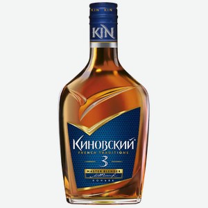 Коньяк Киновский 3 Года 40% 0,25л, ,