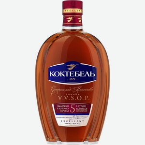Коньяк КОКТЕБЕЛЬ 5 лет алк.40%, Россия, 1 L