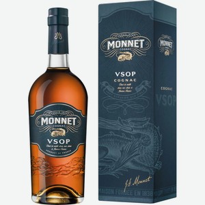 Коньяк MONNET VSOP ординарный 4 года алк.40% п/у, Франция, 0.7 L