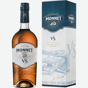 Коньяк MONNET VS ординарный 3 года алк.40% п/у, Франция, 0.7 L