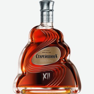 Коньяк СТАРЕЙШИНА Империал старый 12 лет КС алк.40%, Россия, 0.5 L
