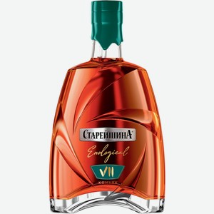 Коньяк СТАРЕЙШИНА КВ 7 лет выдерж. энолоджикал алк.40%, Россия, 0.5 L