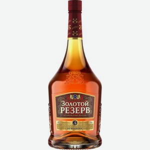 Коньяк Золотой резерв 5лет 40% 1л 1 кг