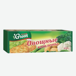Котлеты «GREEN МОРОЗКО» овощные, 450 г — ПОСТНОЕ!