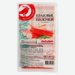 Крабовые палочки АШАН Красная птица охлажденные, 200 г