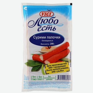 Крабовые палочки Vici Любо есть Сурими охлажденные 200 г