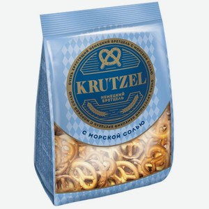 Крендельки Krutzel Немецкий Бретцель с морской солью, 250 г, флоупак