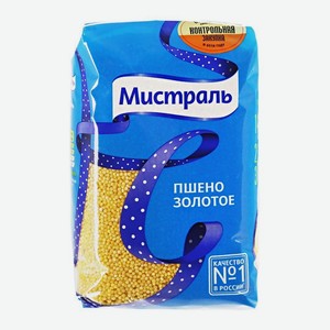 Крупа  Пшено , шлифованное, 900 г, Мистраль Россия