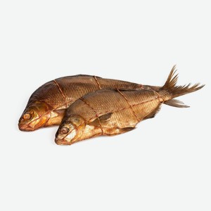 Лещ горячего копчения с головой, вес