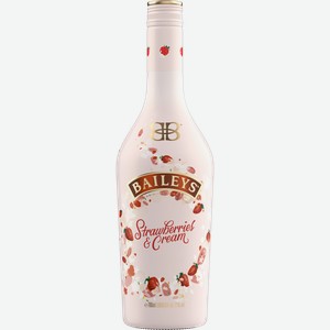Ликер BAILEYS Strawberries, с ароматом клубники и сливок 17%, эмульсионный, 0.7л