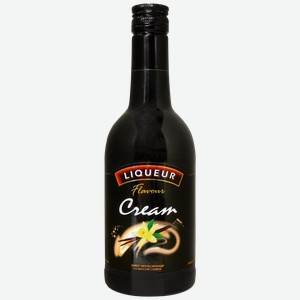 Ликер CREAM FLAVOUR со вкусом сливок эмульсионный, 15%, 0.5л