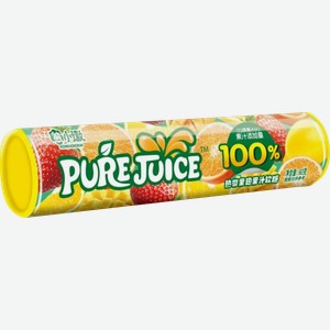 Мармелад жевательный PURE JUICE со вкусом клубники, манго, лимона, апельсина, 60г