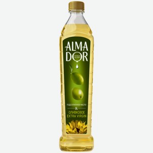 Масло подсолнечное Almador с добавлением оливкового 750 мл