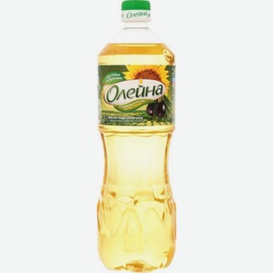 Масло подсолнечное Олейна с добавлением оливкового масла 1л