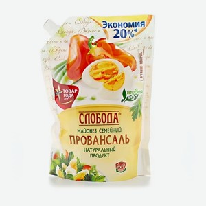 Майонез Слобода Семейный Провансаль 50.5%, 800 мл