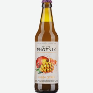 Медовуха WHITE PHOENIX Манго, цитрус фильтрованная непастеризованная 5,6%, 0.45л