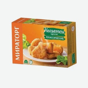 Наггетсы МИРАТОРГ куриные классические 250гр
