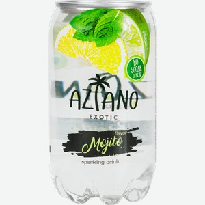 Напиток AZIANO Mojito газированный, 0.35л