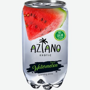 Напиток AZIANO Watermelon газированный, 0.35л