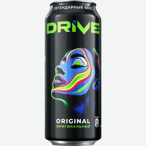 Напиток безалкогольный DRIVE ME Оригинальный тонизирующий газ. ж/б, Россия, 0.449 L