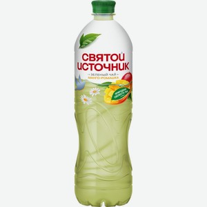 Напиток безалкогольный СВЯТОЙ ИСТОЧНИК зеленый чай со вкусом Манго-Ромашка, Россия, 1 L