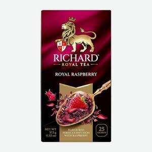 Напиток чайный Richard Royal Raspberry гибискус и малина 25пак 37 г