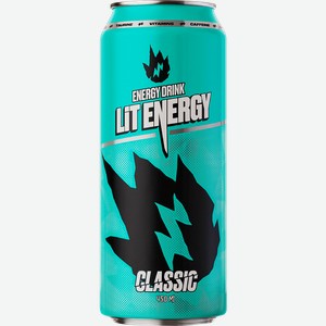 Напиток энергетический LIT ENERGY Classic со вкусом клюквы и барбариса, 0.45л