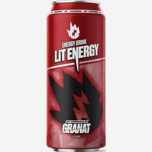 Напиток энергетический Lit Energy Granat 0,45л
