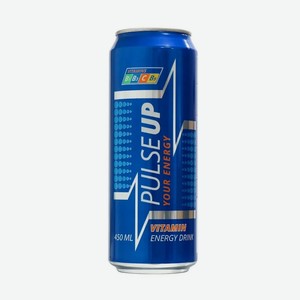 Напиток энергетический PulseUp Energy 0.450 л, банка