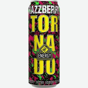 Напиток энергетический Tornado Energy Малина газированный 450 мл