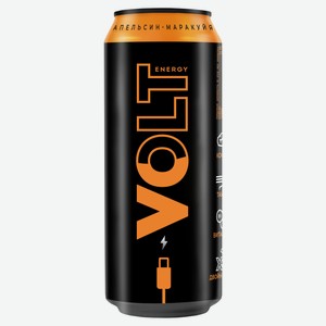 Напиток энергетический Volt Energy апельсин маракуйя, 450 мл